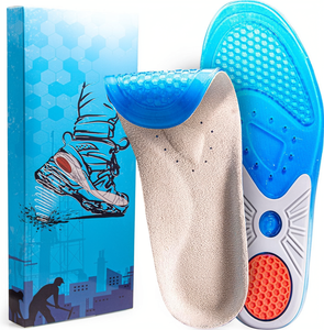Plantillas para Fascitis Plantar y Espolones Calcáneos, con Amortiguación de Silicona, para Hombres y Mujeres, Deportes, Oficina, Trabajo, Uso Diario, Senderismo (44-45 EU / 9-11 UK) - Product Image 1