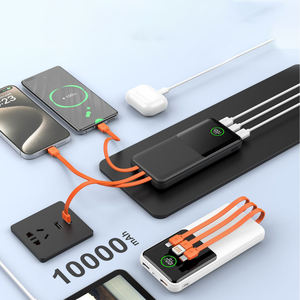 20000 мАч, портативное зарядное устройство с быстрой зарядкой, 22,5 Вт, Type-C, Dual USB Type-C, выход, универсальная розетка, литиевая батарея ABS - Product Image 5