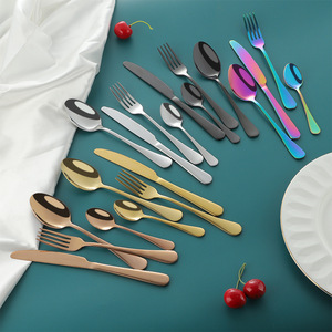 ชุดช้อนส้อมสแตนเลส Pei Jiale 24 ชิ้น กล่องของขวัญคริสต์มาส ชุดอาหารค่ำที่ทนทาน - Product Image 3
