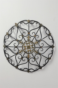 Décoration de ferme, ornements muraux en métal nordique faits à la main, cadre rond en fer rustique, décoration <span class=keywords><strong>murale</strong></span> <span class=keywords><strong>shabby</strong></span> chic - Product Image 4