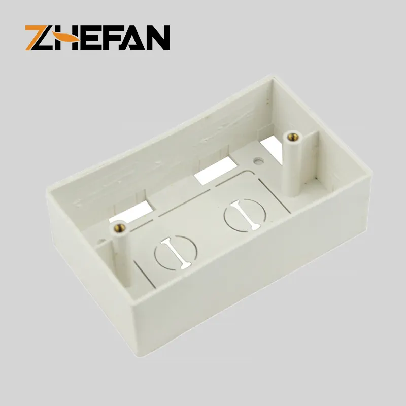 ZHEFAN 공장 115*70*47mm 미국 표준 표면 마운트 백 박스 벽 스위치 및 소켓 용