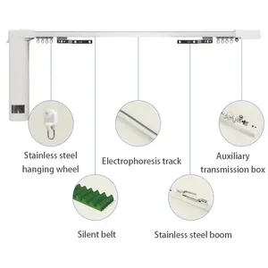 Rail de rideau électrique silencieux personnalisé pour Tuya pour Aqara Smart Curtain A1 B1 C1 C2 C3 Zigbee Smart Curtain Motor Track - Product Image 4
