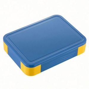 Boîte à lunch bento en plastique pour enfants, mignonne, personnalisée, à motifs de dessins animés, micro-ondable, sans BPA, 5 compartiments, étanche, écologique, idéale pour les cadeaux - Product Image 1