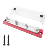 Barre omnibus étanche 48VDC 300A avec bornes M8 en cuivre et nylon, bloc de distribution d'énergie pour applications automobiles, VR, marine, bateaux et systèmes solaires