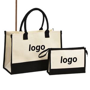Sac fourre-tout promotionnel en toile avec revêtement imperméable, stock vierge pour personnalisation - Product Image 1