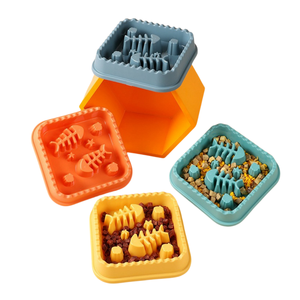 2025 bol de nourriture lente pour animaux de compagnie personnalisé en forme <span class=keywords><strong>d</strong></span>'os de poisson en plastique <span class=keywords><strong>Anti</strong></span>-étouffement <span class=keywords><strong>anti</strong></span>-<span class=keywords><strong>d</strong></span>érapant <span class=keywords><strong>Anti</strong></span>-chute bol pour chien Durable - Product Image 1