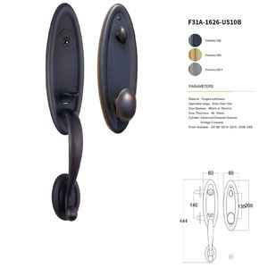 Cerradura de Puerta de Madera de Estilo Europeo de Lujo, de Cobre Puro con Oro de 24K, para Dormitorio, Villa, Hotel, Sala de Reuniones - Product Image 1