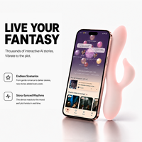Vibrateur à brancher CRAVE pour femmes avec succion clitoridienne et resserrement vaginal, 10 vitesses, étanche IPX7, produit intime pour adultes