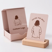 Papier recyclable Citations de motivation conçues sur mesure Positivité Pleine conscience Soulagement de l'anxiété Cartes d'affirmation pour les femmes