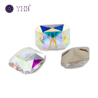 Boutons en strass à coudre de haute qualité, perles de verre, pierres de cristal pour chaussures, sacs, accessoires de bricolage