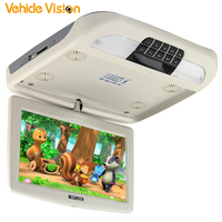 Moniteur de plafond MP5 9 pouces pour voiture, système de divertissement USB/SD pour bus, autocar et camping-car, certifié ISO