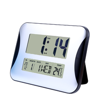 Jam Dinding LCD Elektronik Grosir Desain Modern Kustom Dekorasi Rumah Jam Alarm Digital Multifungsi Abadi