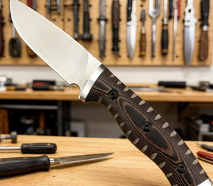 Couteau de chasse A48 DIY OEM pour l'extérieur, lame fixe 8Cr13Mov, fourreau Kydex, poignée G10, pour le camping et la survie - Product Image 4