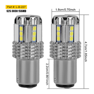 Ampoules LED personnalisables pour clignotants, feux de freinage et feux de recul de voiture - Bases 7440, 7443, 1156, 1157, 3156, 3157, P21W (BA15S), P21/5W (BAY15D) - Product Image 4