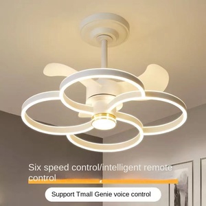 Nouveau ventilateur lampe créative chambre lumière nordique lumières intégré chambre-Style plafond salle à manger lampe avec ventilateur salon lustre - Product Image 3