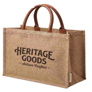 Premium Printed Jute Shopping <b>Bags</b> With Strong Handles Reusable Natural Fiber Carry <b>Bags</b> For Gifting <b>Gift</b> Packaging <b>Parties</b> - Product Image 2