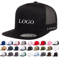 Gorra Trucker Clásica Ypoong al por Mayor, Gorra Plana Estructurada con Malla Trasera Personalizada, Gorra Snapback HBN2606 Performance Leaf para Deportes al Aire Libre