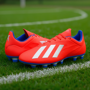 Zapatos de Fútbol Adidas X 18.4 Fg para Hombre, Rojo, Azul, Blanco, Parte Superior Sintética, Suela de Goma, Entresuela EVA, Forro de Malla, Verano - Product Image 2