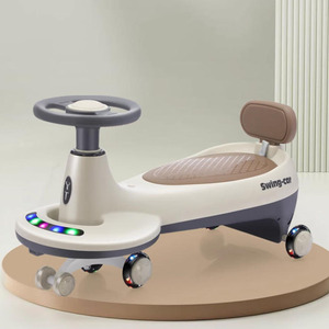 Voiture à bascule pour enfants, jouet pour enfants de 3 à 6 ans, avec lumières musicales, roues pivotantes, pour jouer à l'intérieur et à l'extérieur - Product Image 1
