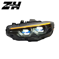 Nouveaux phares à LED bicolores à double lentille en forme de cuillère, feux de jour blanc-jaune, version V2 pour Série 4 F32 F36 F80
