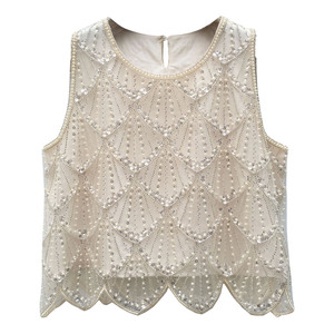 2025 nuova moda canottiera <span class=keywords><strong>con</strong></span> <span class=keywords><strong>paillettes</strong></span> camicetta girocollo da donna per festa da Club Sexy top Casual corto OEM ordine all'ingrosso - Product Image 5