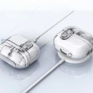 Para Samsung <span class=keywords><strong>Buds</strong></span> 3 Pro <span class=keywords><strong>Funda</strong></span> transparente con bloqueo seguro <span class=keywords><strong>Funda</strong></span> para auriculares para Samsung <span class=keywords><strong>Galaxy</strong></span> <span class=keywords><strong>Buds</strong></span> 3 Pro Buzz 3 Pro Fundas TPU PC Fundas - Product Image 4