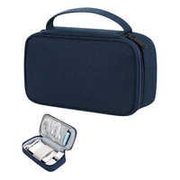 Pochette de rangement portable et durable à double couche, résistante à l'eau, pour câbles de voyage, accessoires électroniques