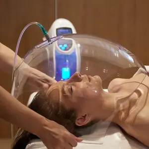 Diskon besar peralatan injeksi oksigen Korea mesin kubah wajah oksigen untuk Salon