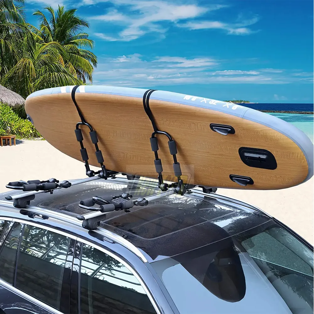 Suporte universal ajustável para teto de carro, suporte em aço j-style personalizado para canoa e caiaque