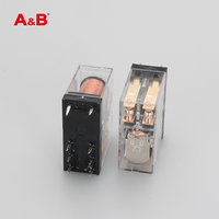 Relais électromagnétique miniature A&B AB14FC2CO730 24V 5A à contact en cuivre 8 broches pour climatiseur, protection scellée pour carte PCB