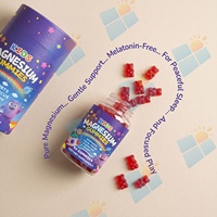 Gummies au magnésium pour enfants, formule sans mélatonine, avec citrate de magnésium pour le calme et le bien-être quotidien, marque privée OEM
