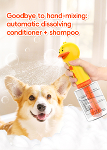 Machine à bulles de savon pour chien, distributeur automatique de savon électrique en forme de canard mignon pour le bain des animaux de compagnie - Product Image 2