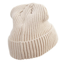Bonnet en acrylique uni tricoté chaud unisexe avec logo personnalisé brodé pour homme et femme, collection hiver 2026, vente en gros à prix abordable