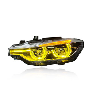 Pieza de Repuesto para Automóvil SJC para <span class=keywords><strong>BMW</strong></span> Serie 3 F30 F35 2013-2015, Faro Delantero Tricolor Amarillo, Blanco y Ámbar, Estilo LCI Mejorado - Product Image 3