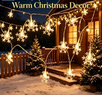 10M 80LED Weihnachtsglocken-Tannenzapfen-Stern-Lichterkette USB-betrieben Warmweiß Schlafzimmer Baum Hochzeit Party Dekoration