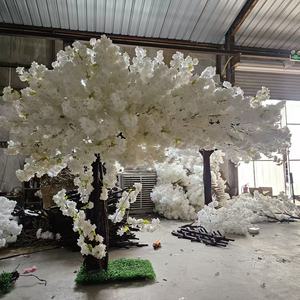 Cây hoa anh đào giả màu hồng làm từ lụa bán buôn để trang trí bàn cưới, loại cây cỏ - Product Image 5