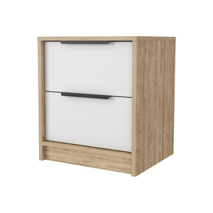 Washington Nightstand Two Large <b>Drawers</b> <b>Storage</b> Cabinet Bedroom Furniture - Product Image 2