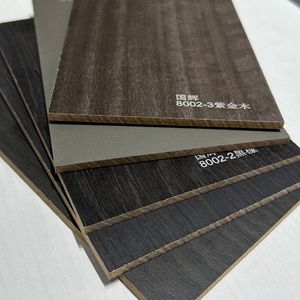 Современный дизайн 16 мм Глянцевая плита из МДФ, предварительно ламинированная акустическая деревянная доска, ДВП, наружные стеновые панели, меламиновая плита - Product Image 1