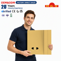 Prise murale électrique OEM B2B personnalisée en or avec interrupteur combiné, vente en gros, sécurité électrique