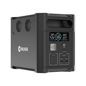 Centrale Électrique Solaire à Onde Sinusoïdale Pure 1200W, Batterie LiFePO4 1024Wh, PD100W, Générateur 2400W pour Maison et Camping, Compatible AC/Solaire/Voiture - Product Image 3