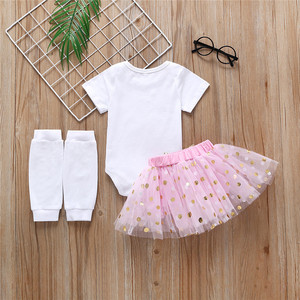 Conjuntos de Ropa para Niñas de 3 Piezas, Jumper de Algodón para Bebés, Venta al Por Mayor de Boutique Infantil, de Fabricante Chino - Product Image 5