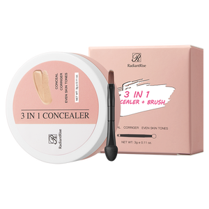 Paleta <span class=keywords><strong>de</strong></span> <span class=keywords><strong>Corrector</strong></span> 3 en 1 RadiantRise Premium con Brocha, Esencia VE, <span class=keywords><strong>Corrector</strong></span> <span class=keywords><strong>de</strong></span> Larga Duración, Unifica el Tono <span class=keywords><strong>de</strong></span> la Piel para Maquillaje Diario - Product Image 1