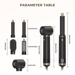 Brosse à friser 5 en 1 interchangeable avec logo personnalisé Brosse à friser Sèche-cheveux électrique 110000 tr/min Airstyler - Product Image 3