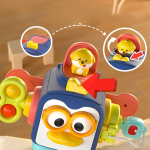Niños pequeños Habilidades motoras finas Aprendizaje educativo <span class=keywords><strong>Actividades</strong></span> de viaje para bebés <span class=keywords><strong>Cubo</strong></span> ocupado Juguetes sensoriales Montessori - Product Image 3