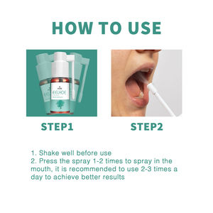 OEM 25ml <span class=keywords><strong>Spray</strong></span> de soulagement de la bouche Ulcères buccaux Caries dentaires Saignement des gencives Soulagement de la bouche <span class=keywords><strong>Spray</strong></span> nettoyant - Product Image 6