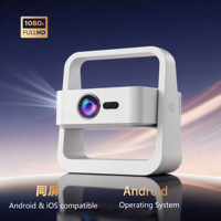 Proyector de Cine en Casa OEM de Marca Personalizada S34, Inteligente, Android 13, LCD Portátil, 5G, WiFi, BT, HD 720P, Compatible con 1080P 4K