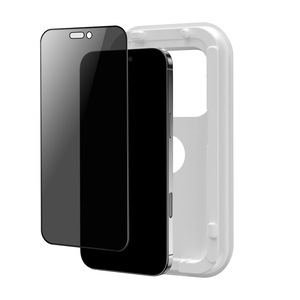 ฟิล์มกระจกกันรอยนิรภัยแบบป้องกันรอยนิ้วมือ 2.5D คุณภาพสูง พร้อมถาดติดตั้ง สำหรับ 14 Pro Max 16plus <span class=keywords><strong>18</strong></span> Pro Max - Product Image 1