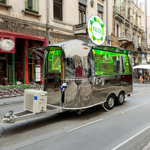 Remolque de Comida American Standard para Helados y Pizza, Remolque de Cocina Móvil de Acero Inoxidable, Remolque de Comida con Cocina Totalmente Equipada - Product Image 3