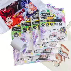100 Sheets A4 A3 White Sublimation Paper Polyester Cotton T-shirt Heat Transfer Stickers