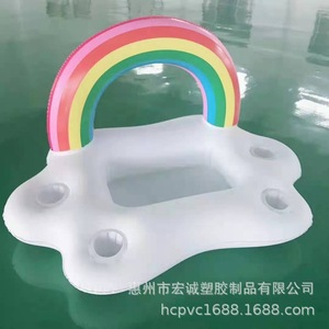 Asiento Inflable Personalizado con Forma de Nube Arcoíris para Niños, 60 cm, PVC Ecológico, para Uso en Hoteles, Resorts y Parques Infantiles - Product Image 5